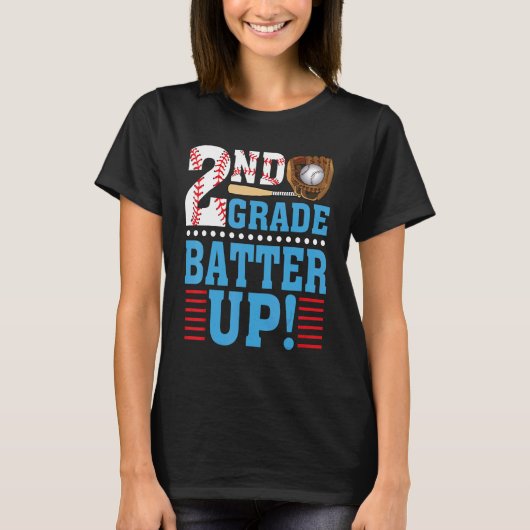 2年生新学期2年生バッターアップベースボール Tシャツ (正面)
