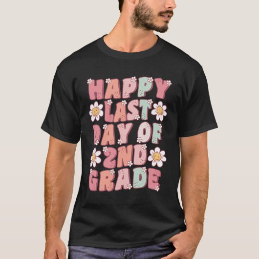 2年生最後の日 かわいい グルービー な 二年生 お茶 Tシャツ (正面)
