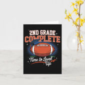 2年生終了 レベルアップの時 サッカー最後の1日 カード (黄色い花)