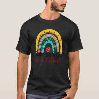 2年生100日目先生レインボーセカンドグラード Tシャツ