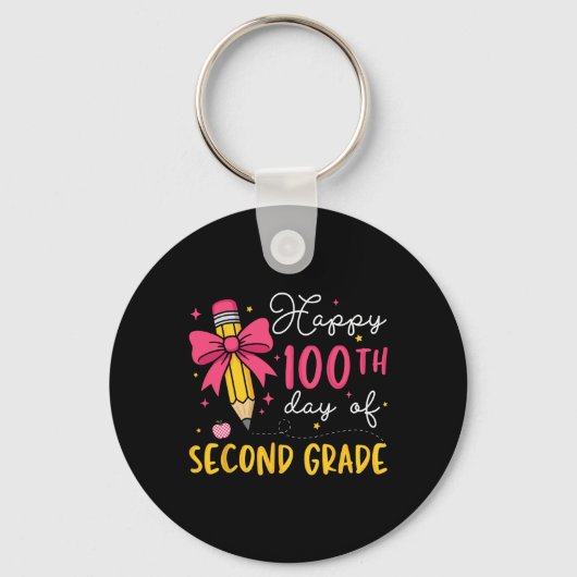 2年生100日目 100日間の学び キーホルダー (正面)