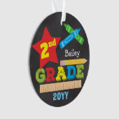 2年生2年生のキープサークシャルボードブライト オーナメント (正面)