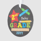 2年生2年生のキープサークシャルボードブライト オーナメント (正面)