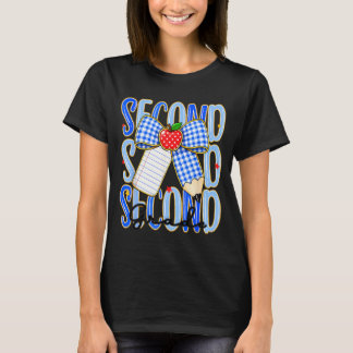 2年生 リボン 鉛筆 バックトゥスクール Tシャツ