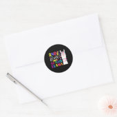 2年生 大丈夫!先生 生徒 はじめての登校日 ラウンドシール (封筒)