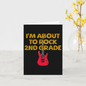2年生 Rocks バックトゥスクール メンズ レディース ボーイズ カード (黄色い花)