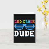 2年生Dude 2年生先生戻る カード (黄色い花)