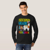 2年生No Prob Llama最初の日に戻るSchooo Tシャツ (正面フル)