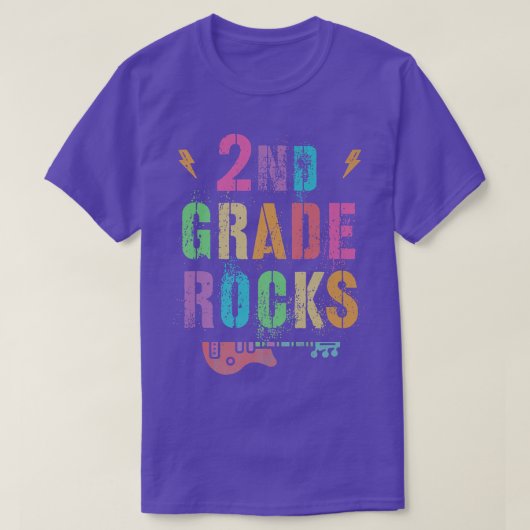 2年生ROCKS学生先生2年生Rock Tシャツ (デザイン正面)