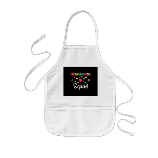 2年生Teacher Shirtsスクールチーム2年生 子供用エプロン (正面)