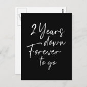 2年目の記念日これからも永遠に、2回目の結婚記念日 ポストカード (正面/裏面)