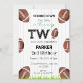 2年目突入フットボール招待状 招待状 (正面)