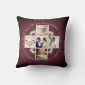 2年目結婚周年記念コットン5枚ガーネット クッション (裏面)