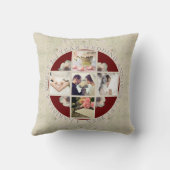 2年目記念日結婚コットン5枚の写真 クッション (裏面)