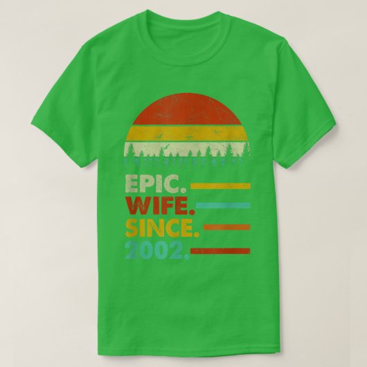 2年結婚以来20周年 Tシャツ (デザイン正面)