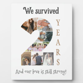 2年結婚記念 フォトプラーク