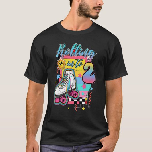 2年転が間に入って転が2ロール Tシャツ (正面)