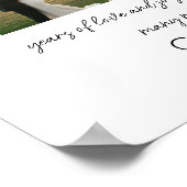 2年間の写真コラージュの結婚記念日 ポスター (角)