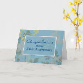 2年間の従業員の記念日 カード (黄色い花)