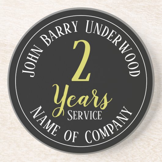 2年間サービススタッフ賞 コースター (正面)