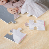 2年間10月、4枚の写真コラージュ、名前をカスタムする ジグソーパズル (側面)