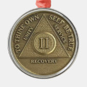2年Sober Anniversary Medalion メタルオーナメント (正面)