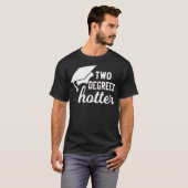2度おもしろいホッター卒業キャップ卒業証書Gr Tシャツ (正面フル)