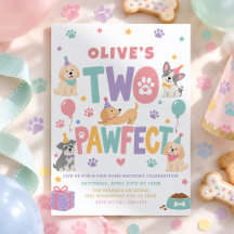 2度目の誕生日 パステルカラーの愛らしい子犬