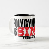 2意見 ツートーンマグカップ (正面左)