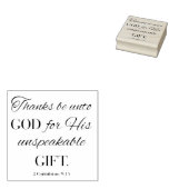 2感謝していコリント9:15 ラバースタンプ (押印)