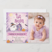 2才のハロウィン誕生日 招待状 (正面)