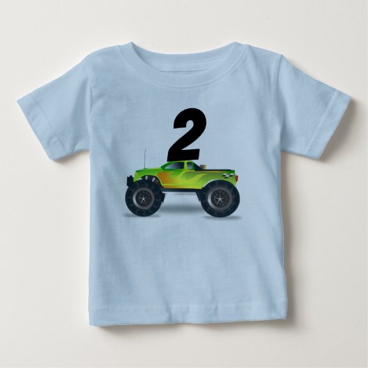 2才 モンスター トラック Tシャツ (正面)