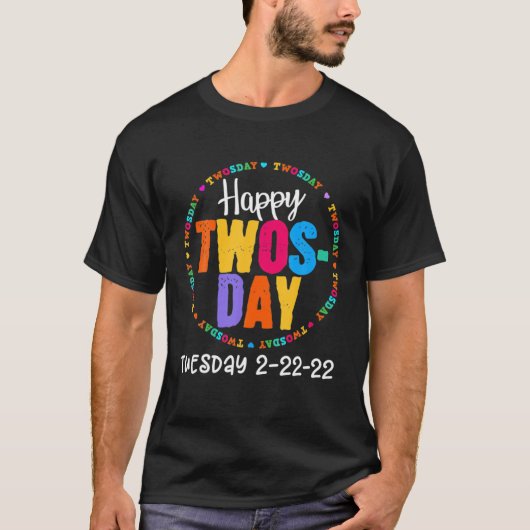 2教え日目の第2学年2/22/2022算数おもしろい Tシャツ (正面)