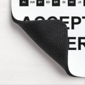 2文字の単語のマウスパッドIntバージョン マウスパッド (コーナー)