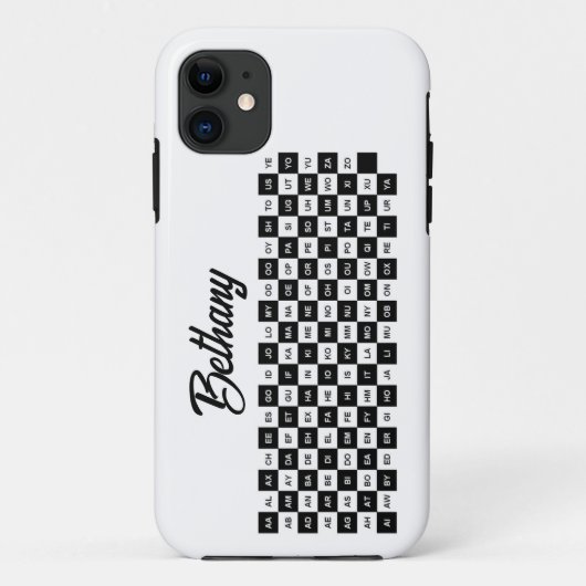 2文字の単語blackとwhite intl ver Case-Mate iPhoneケース (裏面)