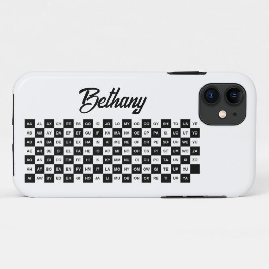 2文字の単語blackとwhite intl ver Case-Mate iPhoneケース (裏面(横))