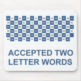 2文字の単語USバージョン マウスパッド