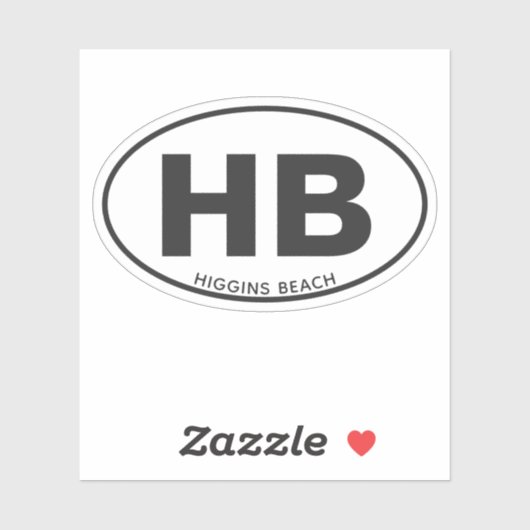 2文字ビーチ楕円 シール (シート)