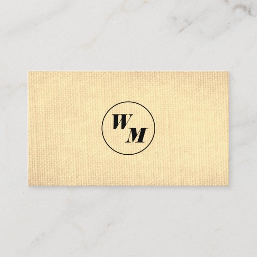 2文字モノグラム企業の/ 名刺 (正面)