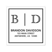 2文字モノグラム自己インキングスタンプ セルフインキングスタンプ (デザイン)