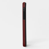 2文字レッドホワイトモノグラムミニマルタイポグラフィ Case-Mate iPhoneケース (裏面/左)