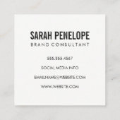 2文字（縦）モノグラム スクエア名刺 (裏面)