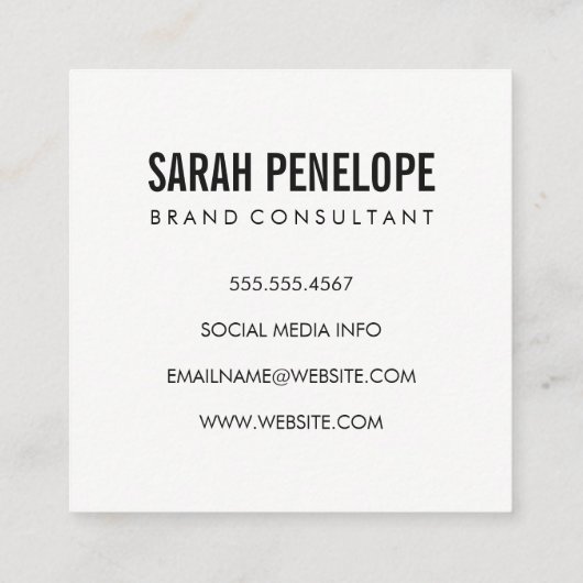 2文字（縦）モノグラム スクエア名刺 (裏面)