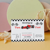 2日に2人の速さで成長するレーシングカーのツインボーイ 招待状