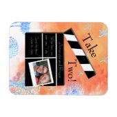 2日のタンポポと雲を保存 マグネット (横)