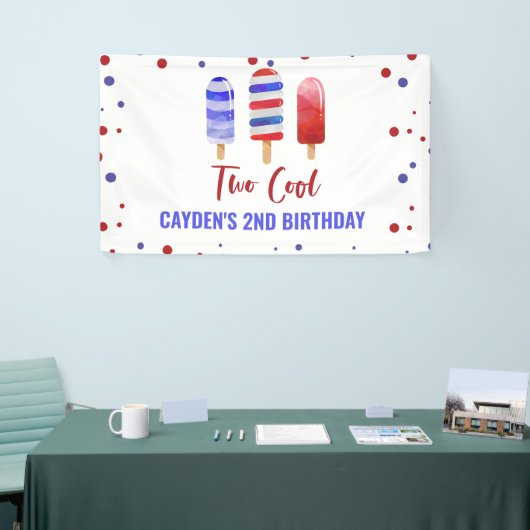 2日クール生誕氷7ポップ・アートの月4日 横断幕 (トレードショー)