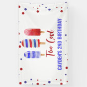 2日クール生誕氷7ポップ・アートの月4日 横断幕 (縦)