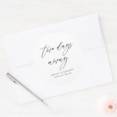 2日前に行うリハーサルディナーのギフト ラウンドシール (封筒)