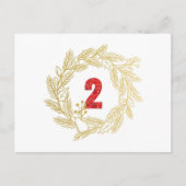 2日目。イエスの名前 |救世主 |アドベントカレンダー ポストカード (正面)