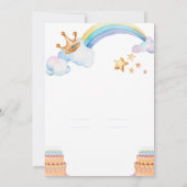 2日間の招待 招待状 (裏面)